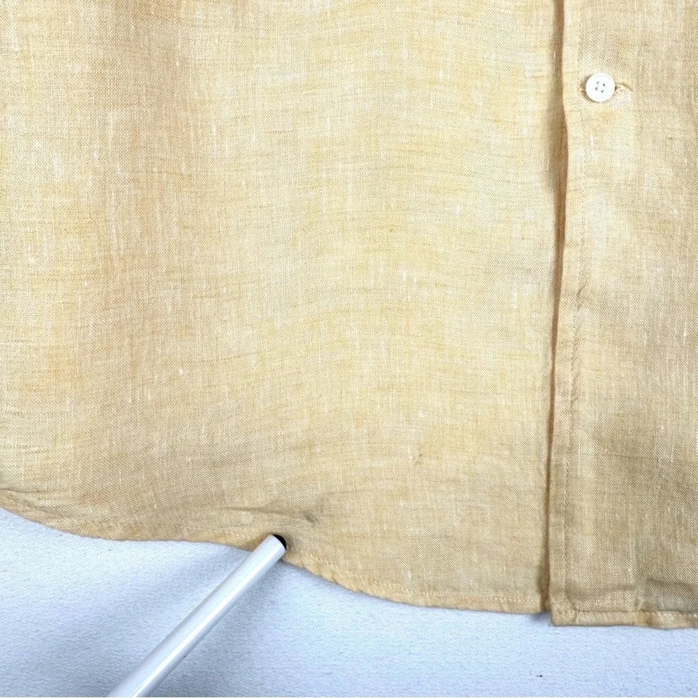 Jos A Bank Reserve Long Sleeve Linen Button Down Shirt